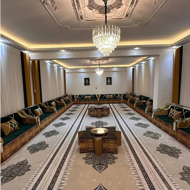 Arabic Furniture for Rest Wooden Bench Sofa Sets Arabic Majlis Jalsa