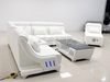 Futuristic Functional Leather Sectional Corner Sofa And Chaise with Music Player And Led Light