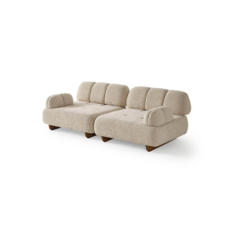 Foshan Bulk Sofa Suppliers Nordic Fabric Sofa Bonbon Sofa Set with Adjustable Backrest