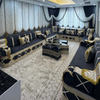 Arabic Jalsa Floor Furniture Moroccan Wooden Bench Majlis Sofa Set