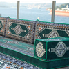 Arabic Living Room Furniture Deep Green Majlis Floor Sofa Corner Floor Seating