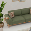 Modern Furniture Fabric Lounge Settee Solid Wood Likya Sofa Set