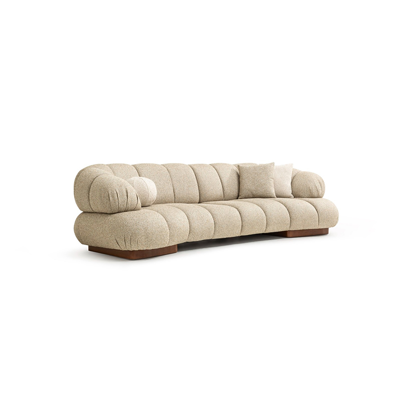 Comfortable Fabric Couch Foshan Direct Sofa Supplier Dolce Strip Design Sofa Set