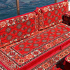 Red Floor Majlis Sofa Wooden Arabic Majlis Cushions Futon Sofas