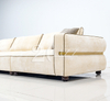 Italian Giorgio Lounge Suite Living Room Furniture Buff Fabric Couch Luxor L-shape Sofa