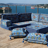 Majlis Sofa Factory Blue Traditional Majlis Floor Sofa Cushion Sofas