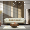 Chinese Furniture Milano Sofa Set Cream Fabric Couch Modern Lounge Furniture Set