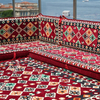 Arabic Majlis Sofa for Sale Maroon Modular Design Floor Cushion