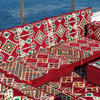 Maroon Arabic Floor Couch Burgundy Floor Cushion Corner Majlis Sectional