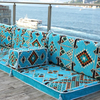 Light Blue Floor Cushions Arabic Sectional Sofas Corner Majlis Sofa