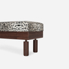 Living Room Bedroom Long Bench with Storage DG Leopard Fabric Thesan Bench