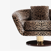 Hotel Lobby Living Room Swivel Accent Chair Designer Leisure Chair Dolce Rosa Armchair