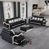 Italian Leather Sofa Set Modern Sectional Couch