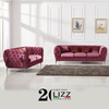 Leisure Velvet Fabric Lounge Suites Classical Chesterfield Sofa