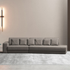 Modern Living Room Nubuck Fabric Sectional Sofa Set