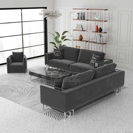 Modern Luxury Living Room Fabric Furniture Sofa Lovseat and Chair