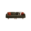 Light Luxury Glam Living Room Furniture Nordic Fabric Couch Bade Sofa Set