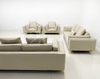 Luxury Italian Leather Couch Modern Living Room Seven Seater Sofa Set