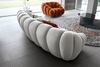 Modern Furniture Giorgio Tresor Curved Fabric Sofa