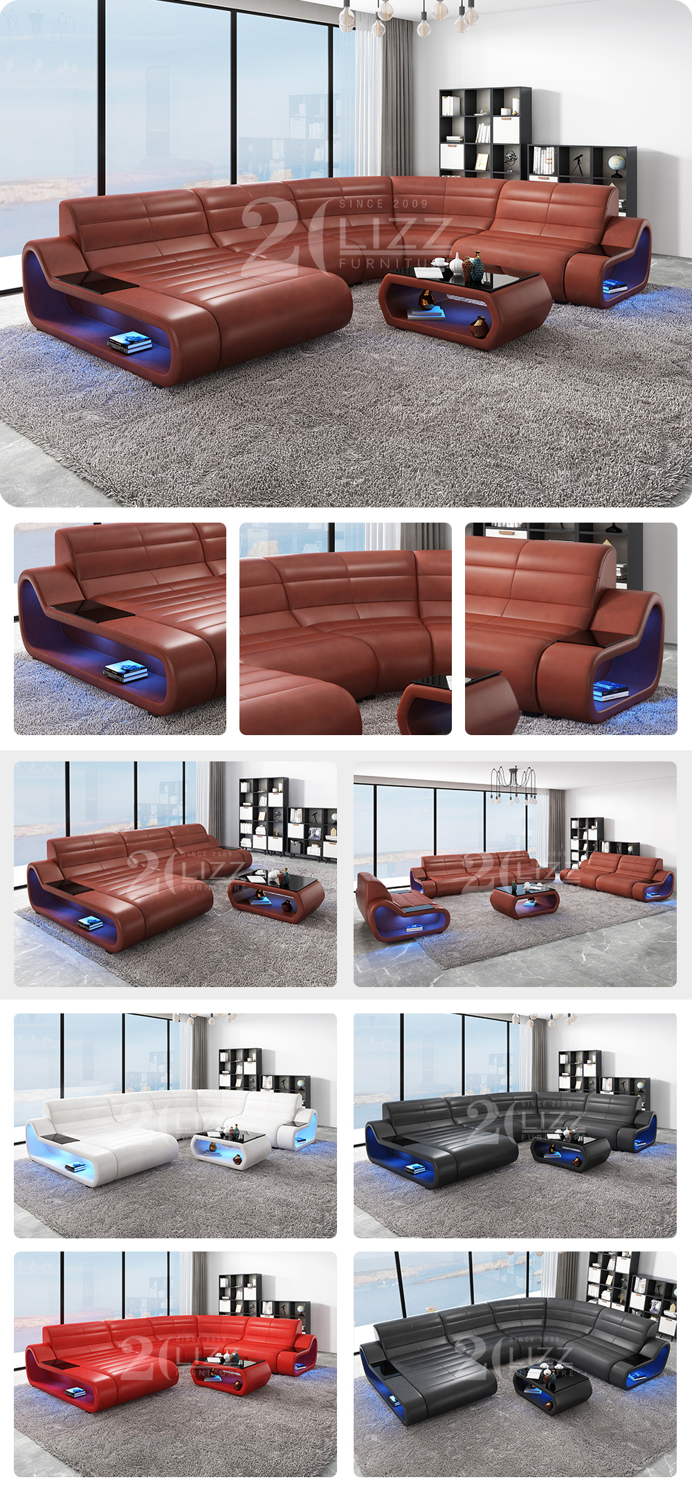 leather sofa