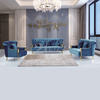 Stylish Tufted Velvet Fabric Living Room Sofa