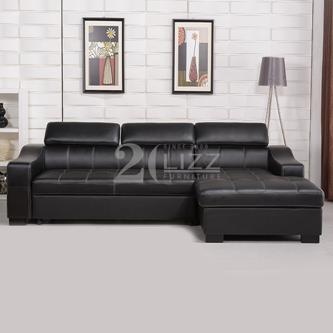 Modern Sectional Living Room Sofa with Pull Out Bed