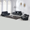 Home Furniture Black Leather Sofa Set for Living Room