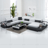 Leisure Wooden Furniture Led Sectional Sofa with Coffee Table