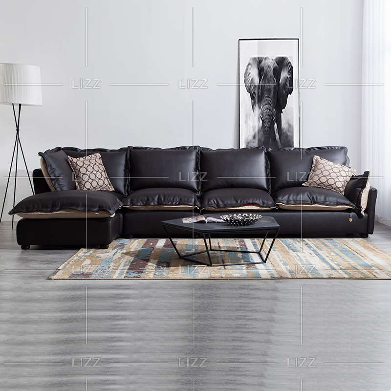 Sectional Modern 1 Seater Leather Sofa