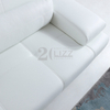 Modern Italian Leather Couch Sofa White Leather Sectional