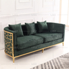 Luxury Contemporary Fabric Sofa with Metal Frame