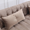 Leisure Luxury Fabric Sofa with Stool