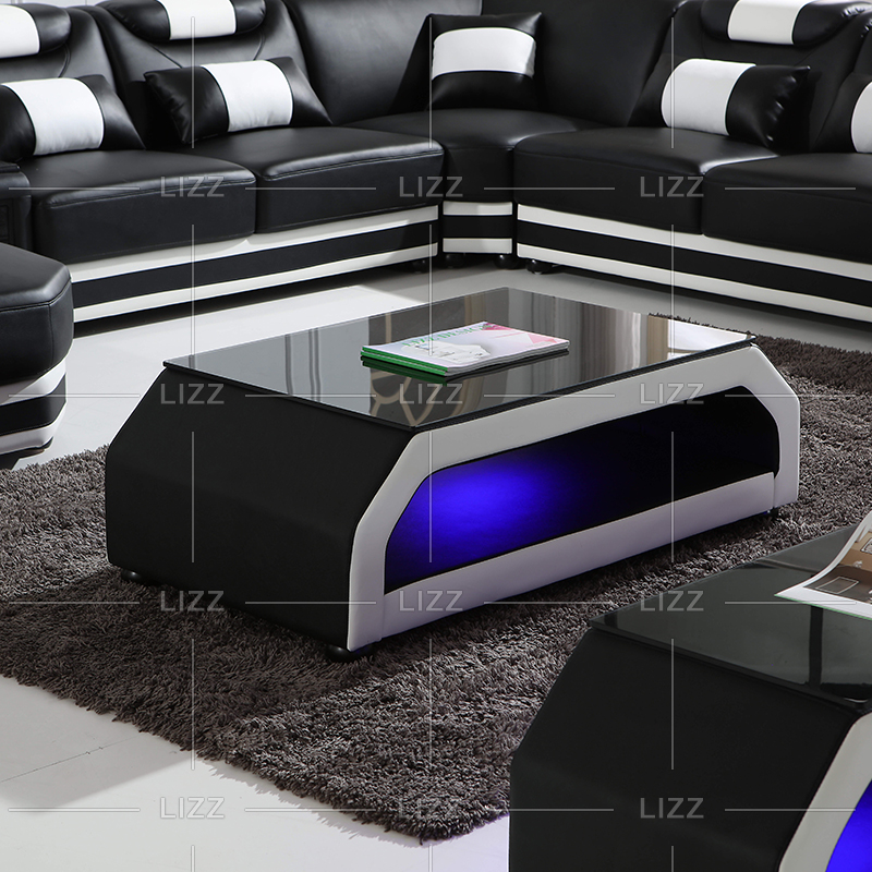 Leisure Sectional Led Sectional Sofa with Middle Table