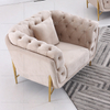 European Living Room Furniture Velvet Fabric Sofa