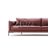  Foshan Wholesale Italian Leather Sofa Stripe Design Leather Couch