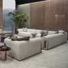Divani Nip Dettaglio Italian Fabric Lounge Furniture Boucle Fabric Sectional Sofa Set