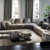 Luxury sofa supplier Furniture wholesalers Modern Fabric Sectional Divani Atar
