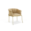 Foshan Sofa Factory Italian Luxury Gold Plated Solid Cast Brass No.11 Armchair