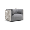 Custom Luxury Modern Designer Couch Versailles Armchair with Sculpture Back