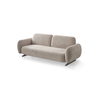 Modern Calve Fabric Sofa Set Minimalist Sofa with Steel Feet And Adjustable Backrest