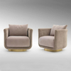 Foshan Luxury Fabric Armchairs Fendi Chair for Home Hotels Restaurants Projects