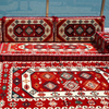 Red Fabric Majlis Arabic Floor Sofa Customization Floor Couch Set