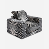 China Luxury Sofa Suppliers Wholesale Single Zebra Fabric Sofa Fresia Armchair