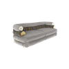 Foshan Italian Luxury Couch Suppliers Versace Mesusa Carezza Fabric Sofa