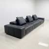 Bulk Modern Sofas Italy Wholesale Black Leather Sofa