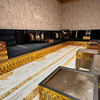 Black Fabric Majlis Kanabat Custom Majlis Sofa Kuwaiti Majlis