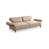 Nordic Furniture Solid Wood Banco Nubuck Fabric Sofa with Moveable Backrest And Armrest