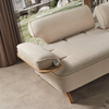 Furniture Wholesalers Nordic Lounge Furniture Orange Beige Fabric Banco Sofa Set