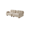 Foshan Bulk Sofa Suppliers Nordic Fabric Sofa Bonbon Sofa Set with Adjustable Backrest