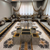Arabic Traditional Furniture Grey Majlis Jalsa Set Living Room Seatings